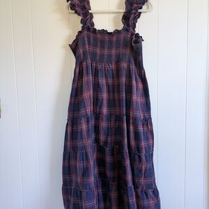 Hill House Navy and Red Plaid Dress
